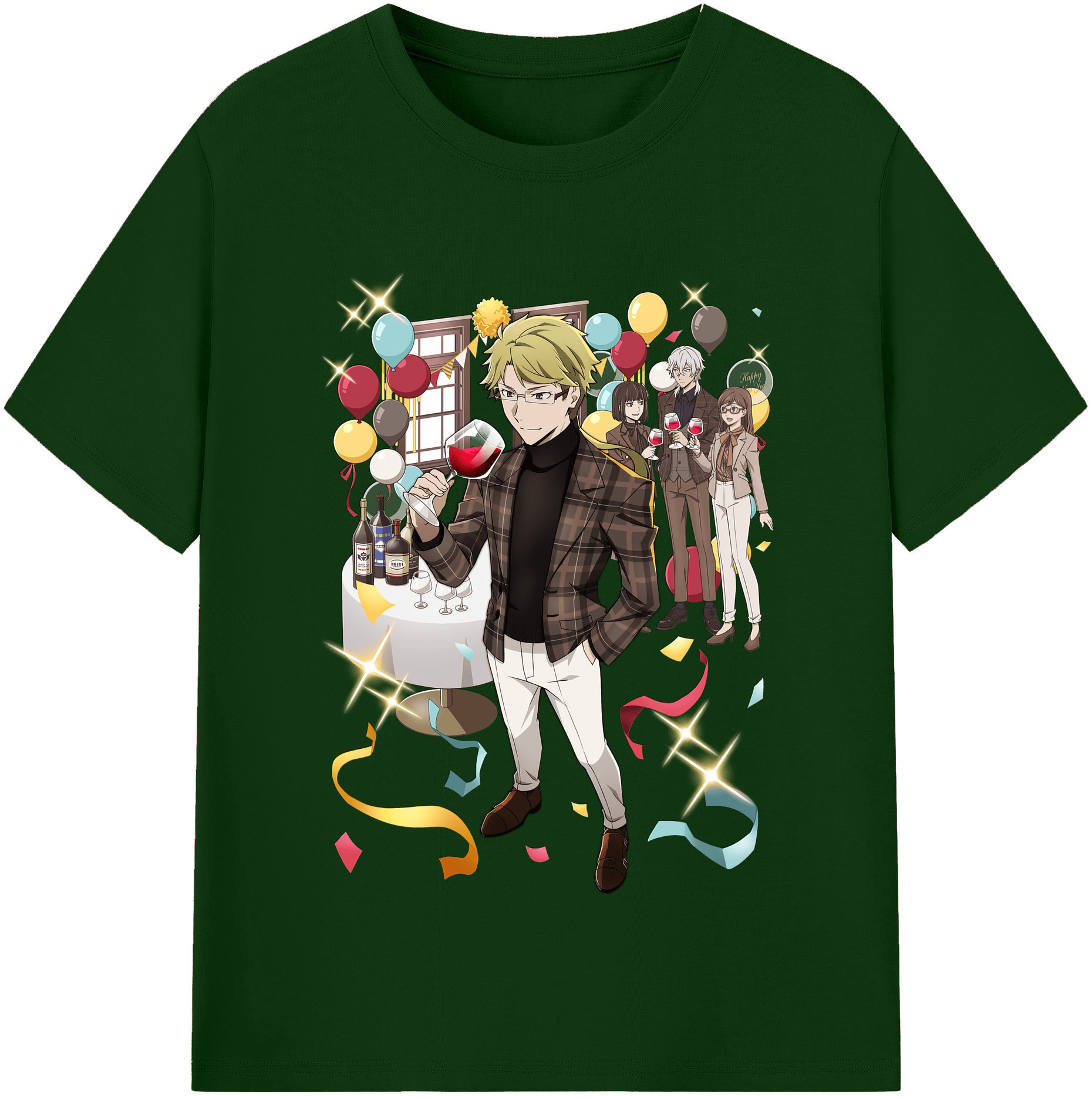 （画像用） 文豪ストレイドッグス Bungo Stray Dogs 綿100％半袖Tシャツ（フロントプリント）